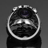 Vintage Thai Silver Zircon Ring Gift Women Size 6-10