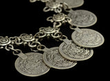 Vintage Tibetan Silver Metal Anklets Charm Coin Pendant Foot Bracelets For Women