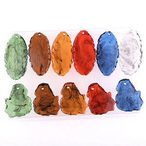 Vintage Colorful Resin Pendant DIY Jewelry Earrings Charms 30pcs