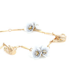 Vintage Flower Tassel Pendant Necklace for Woman Clothing Accessories
