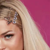 Vintage Heart Butterfly Hairpin Sweet Charm Hair Clip Y2k Hair Accessories