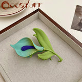 Vintage Tulip Hair Claw Hairpin Catch Flower Shark Clip Headdress