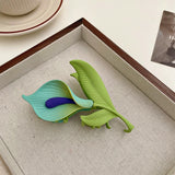Vintage Tulip Hair Claw Hairpin Catch Flower Shark Clip Headdress