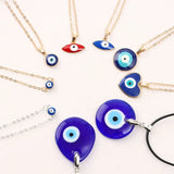 Vintage Evil Eye Pendant Choker Necklace Lucky Evil Eyes Clavicle Chain