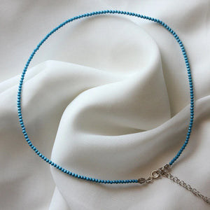 Vintage Turquoise Necklace 14KGF Stainless Steel Beaded Jewelry