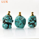 Vintage Turquoises Perfume Bottle pendant Nature raw Turquoises Stone pendant