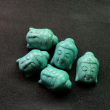 Vintage Turquoise Beads Buddha Head Spacers for DIY Jewelry Making