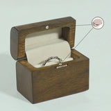 Vintage Walnut Ears Box Case Gift Proposal Ceremony Engagement Anniversary