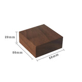 Vintage Walnut Wood Jewelry Displays Holder Rack Dark Brown