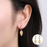 Vintage Water Tear Shape Lucky Drop Earrings 925 Silver Evil Eye Earrings Girl