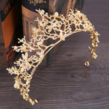 Vintage Butterfly Rhinestone Crystal Crown Bridal Wedding Hair Accessories