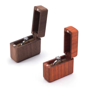 Vintage Wedding Wood Ring Box Jewelry Storage Box Necklace Earrings Container