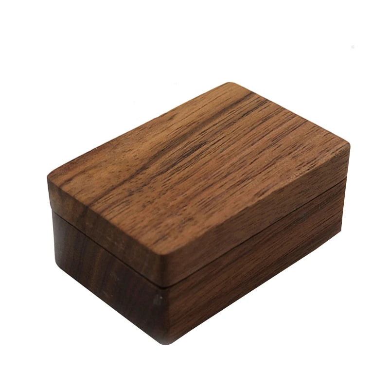 Vintage Wedding Wood Tie Clip Box Jewelry Storage Box