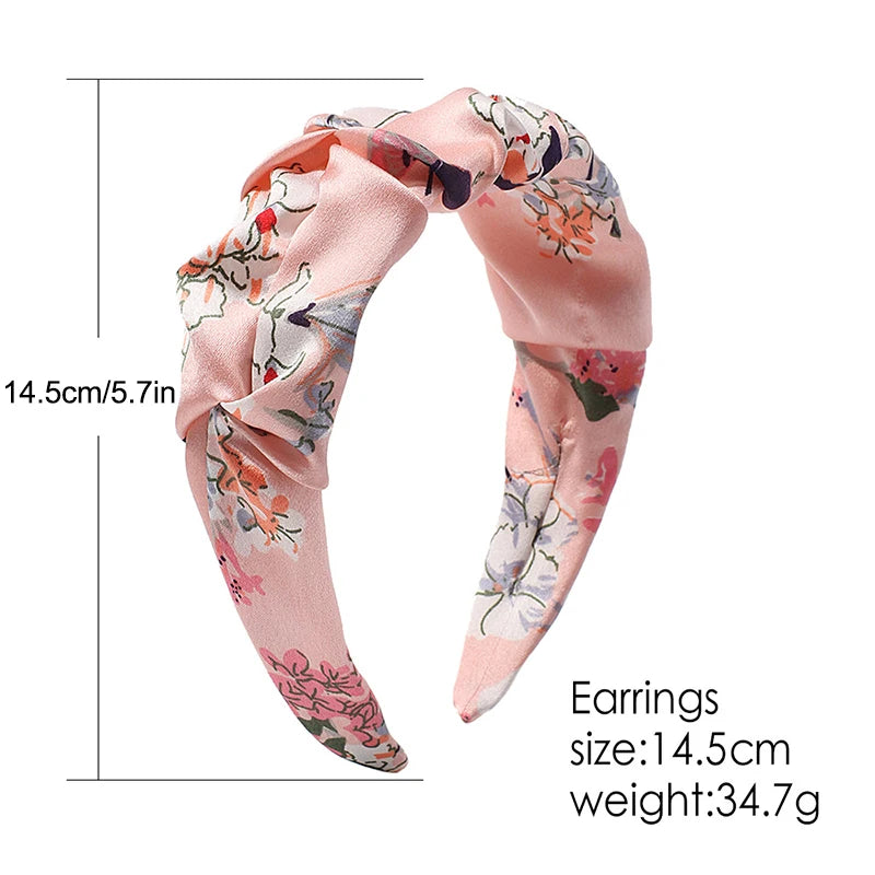 Wide Hair Hoop Twisted Headband for Women