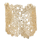 Vintage Leaves Charms Bangles Bracelet for Women