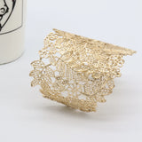 Vintage Leaves Charms Bangles Bracelet for Women