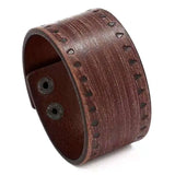 Vintage Wide Wrap Leather Bracelets for Men and Women