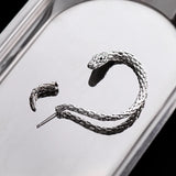 Vintage Winding Snake Earrings Clips Men's & Women's Jewelry