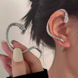 Vintage Winding Snake Earrings Clips Men's & Women's Jewelry