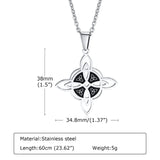 Vintage Witches Celtic Knot Star Necklace for Men