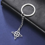 Vintage Witches Knot Keychain Stainless Steel Witchcraft Keyring Gift