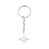 Vintage Witches Knot Keychain Stainless Steel Witchcraft Keyring Gift