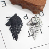 Vintage Wolf Head Brooch Unisex Animal Suit Collar Pin