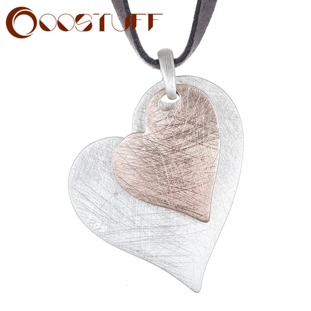 Vintage Woman Heart Pendant Necklace Choker Jewelry