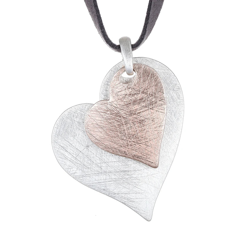 Vintage Woman Heart Pendant Necklace Choker Jewelry