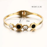 Vintage CZ Crystal Bangle Bracelet for Women