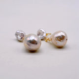Baroque Pearl Pendant Earrings Water Drop Style