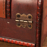 Vintage Wooden Jewelry Storage Box with Lock
