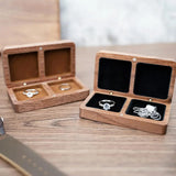 Vintage Wood Ring Holder Jewelry Box Organizer Wedding Ring Box