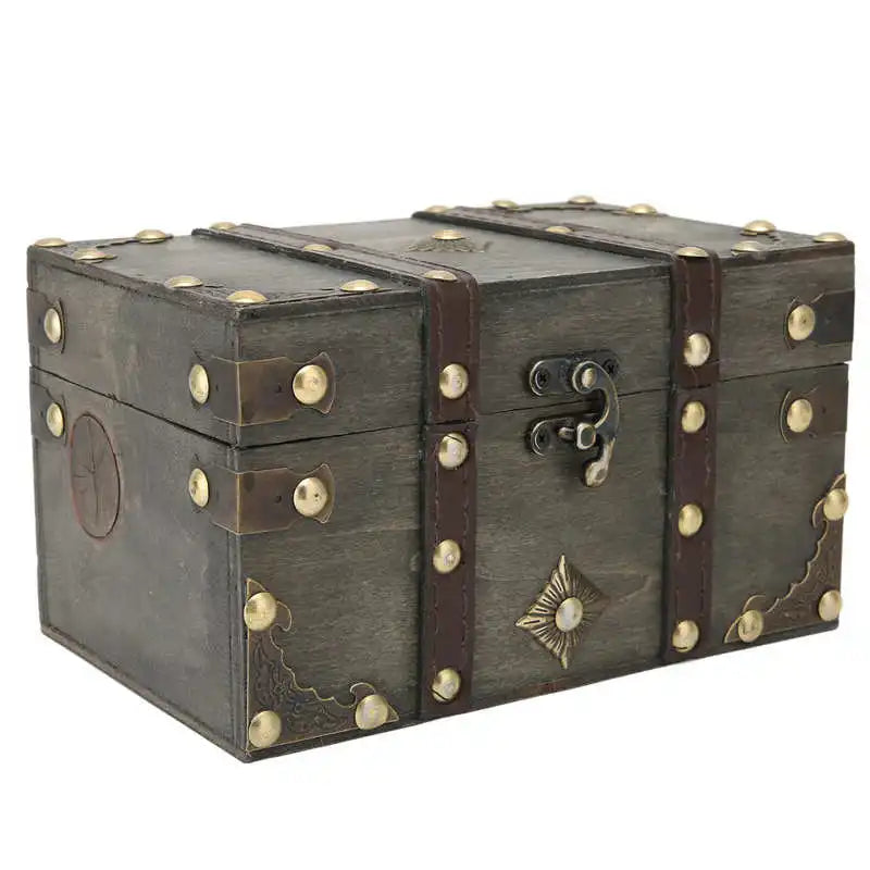 Vintage Wooden Box Grey Vintage Wood Storage Box Ideal Gift