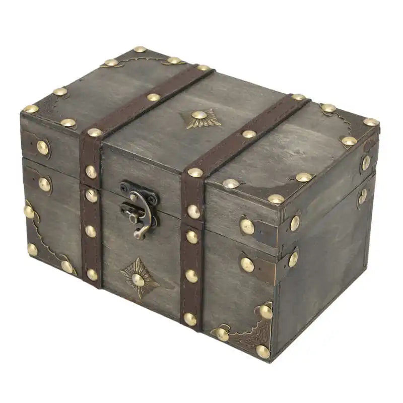 Vintage Wood Storage Box Grey for Bracelets