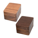 Vintage Wooden Rings Box Wedding Ceremony Rings Bearer Display Stand