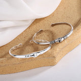 Vintage Worn Open Bracelet Women's Hand Jewelry