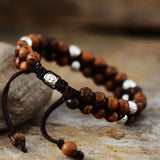 Vintage Mens Tibetan Beads Friendship Bracelet