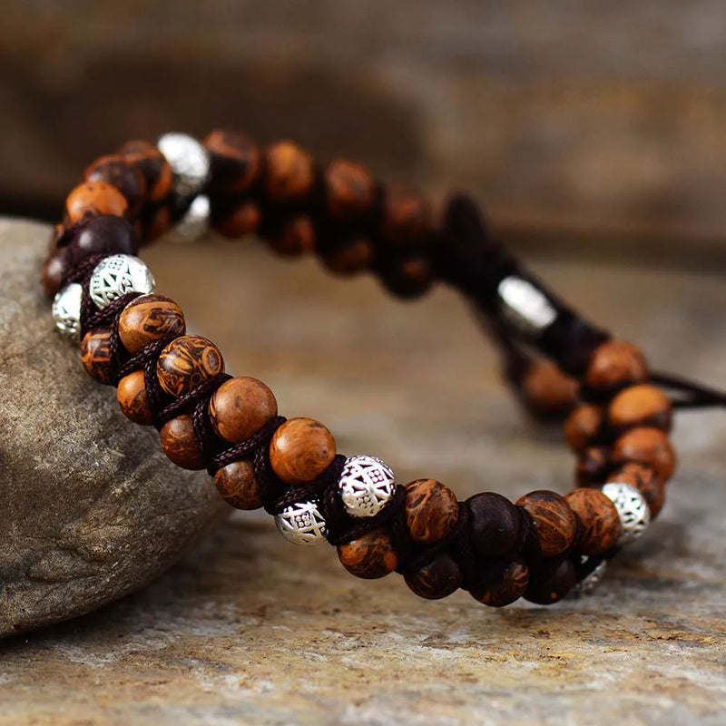 Vintage Mens Tibetan Beads Friendship Bracelet