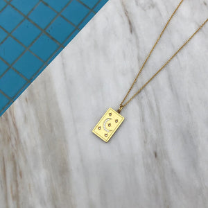 Vintage Zircon Pendant Necklace Women