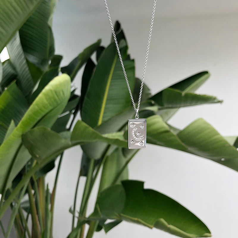 Vintage Zircon Pendant Necklace Women