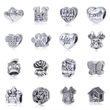 Vintage House Cartoon Charm Beads for Women DIY Jewelry
