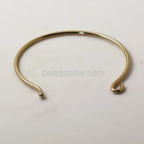 Vintage Brass Expandable Bracelet Mounting Accessories 7.5inch Round