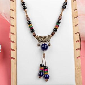 Vintage Ceramic Adjustable Necklace for Women Mama Jewelry