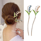 Vintage Lily of the Valley Hairpin Hair Clip for Women Girls