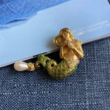 Vintage Myth Mermaid Brooch
