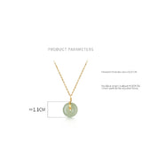 Vintage Jade Pendant Necklace 925 Silver Fine Jewelry