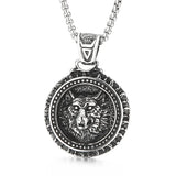 Vintage punk stainless steel skull pendant