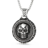 Vintage Punk Skull Pendant Stainless Steel Animal Lion Wolf Head