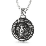 Vintage punk stainless steel skull pendant